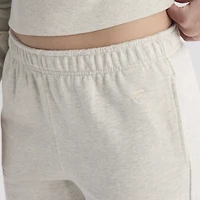 Pantalon de survêtement Fanatics pour femmes, couleur avoine chinée, motif emblématique des Mets New York.