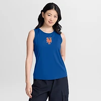 Women's Fanatics  Royal New York Mets Draped Mesh Back Performance Tank Top