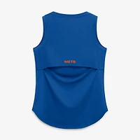 Women's Fanatics  Royal New York Mets Draped Mesh Back Performance Tank Top