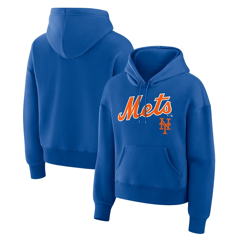Sweat à capuche polaire Fanatics Royal New York Mets Lockup Legacy pour femme