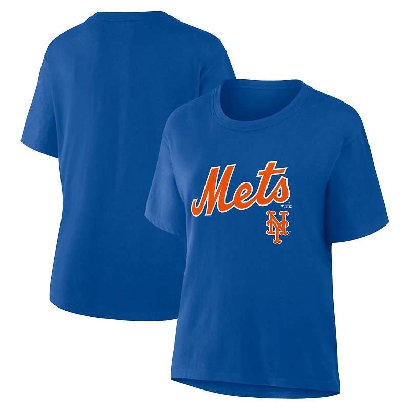 T-shirt Fanatics Royal New York Mets Lockup Legacy pour femmes