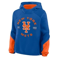 Women's Fanatics Royal New York Mets Oversized Time to Win Pullover Hoodie
