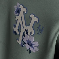 Women's Fanatics  Sage Green New York Mets Floral Spirit Jersey Long Sleeve T-Shirt