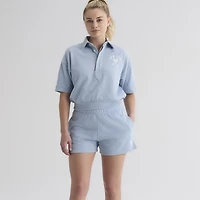 Women's Fanatics Sky Blue New York Mets Iconic Terry Track Shorts