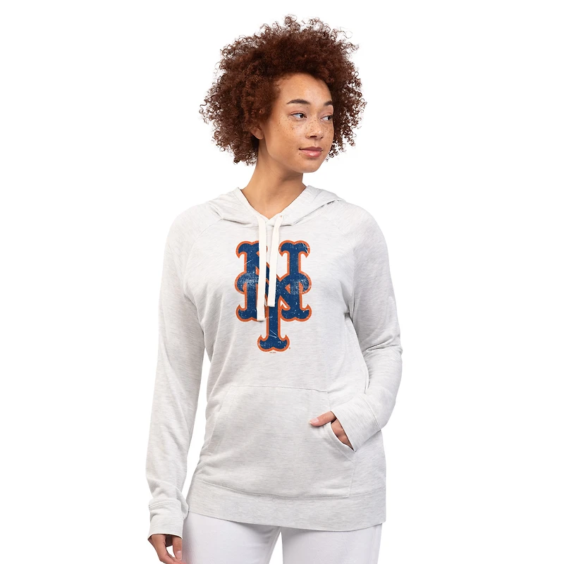 Sweat à capuche d'avant-match G-III 4Her de Carl Banks pour femme, couleur avoine