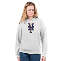 Women's G-III 4Her by Carl Banks  Royal/Bright Heather Ceramic New York Mets T-Shirt and Hoodie Combo Pack