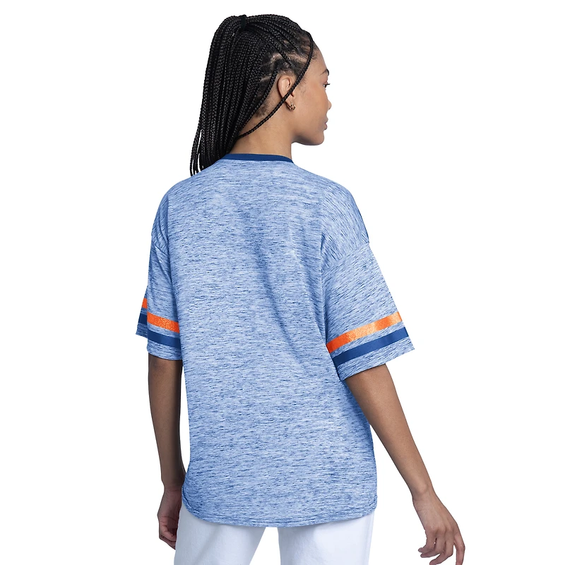 Women's G-III 4Her by Carl Banks Royal New York Mets Off-Season Oversized Top
