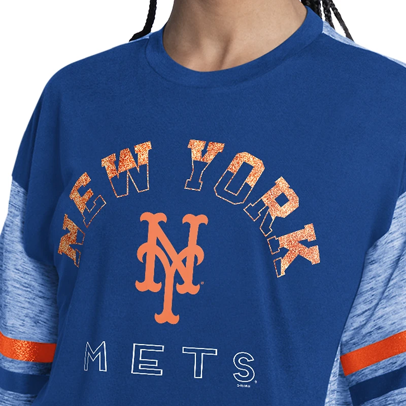 Haut oversize G-III 4Her pour femme par Carl Banks Royal New York Mets (hors saison)