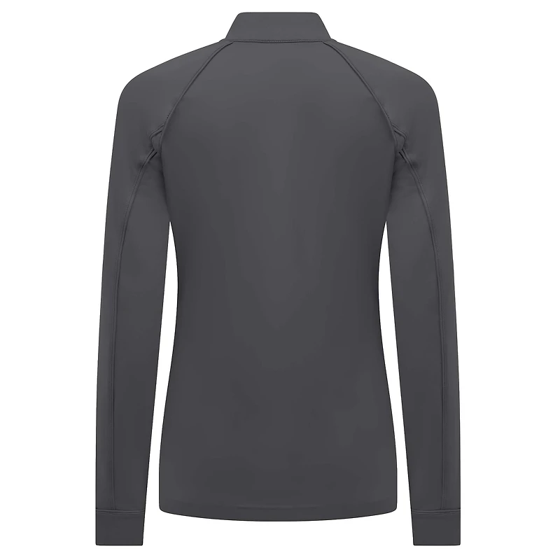 Women's Levelwear Charcoal New York Mets Kinetic Insignia 2.0 Raglan Quarter-Zip Top