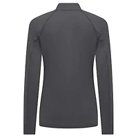 Women's Levelwear Charcoal New York Mets Kinetic Insignia 2.0 Raglan Quarter-Zip Top