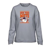 Sweat-shirt inaugural Fiona des Mets de New York pour femme, gris, Levelwear