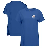 T-shirt Levelwear Royal New York Mets Influx Cooperstown Core pour femme avec logo