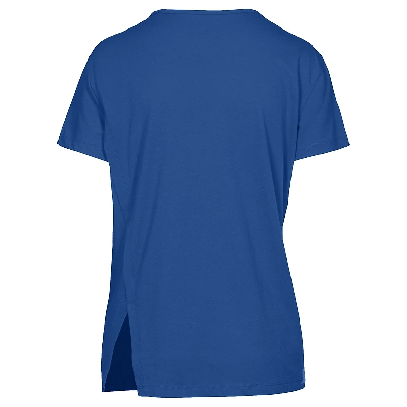 T-shirt Levelwear Royal New York Mets Influx Cooperstown Core pour femme avec logo