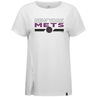 Women's Levelwear  White New York Mets City Connect Influx No Hitter T-Shirt