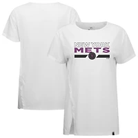 Women's Levelwear  White New York Mets City Connect Influx No Hitter T-Shirt