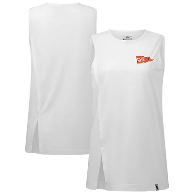 Women's Levelwear White New York Mets Influx Rafters Tank Top