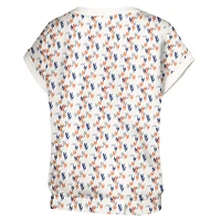 Women's Lusso  White New York Mets Madge Dolman Tri-Blend T-Shirt