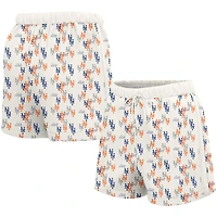 Women's Lusso  White New York Mets Marge Shorts