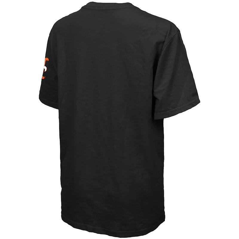Women's Majestic Threads Juan Soto Black New York Mets Oversized Name & Number T-Shirt