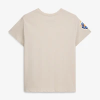 T-shirt rétro Mitchell & Ness Mike Piazza crème New York Mets Cooperstown pour femmes