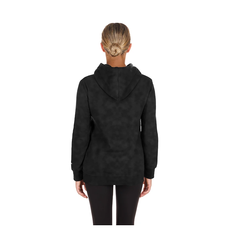 Women's New Era Black York Mets Día de Muertos Mineral Wash Hoodie Sweatshirt