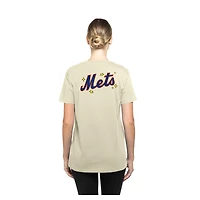 Women's New Era  Cream York Mets Stars & Cap T-Shirt