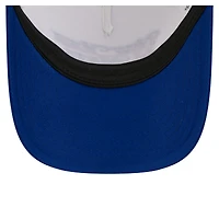 Women's New Era Light Beige/Royal New York Mets Retro 9FORTY M-Crown A-Frame Trucker Adjustable Hat