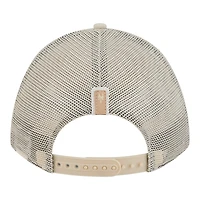 Women's New Era Light Beige New York Mets Tonal Patch 9FORTY M-Crown A-Frame Trucker Adjustable Hat