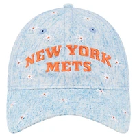 Women's New Era  Light Blue New York Mets Daisy All Over 9TWENTY Adjustable Hat