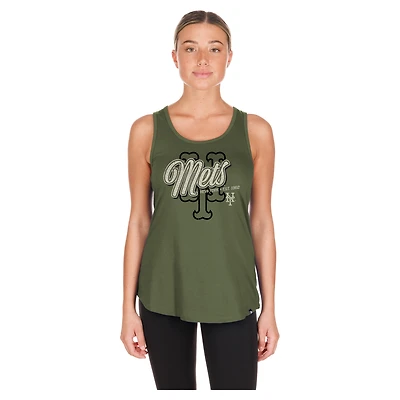 Débardeur New Era Olive pour femme, York Mets 2026, Journée des forces armées