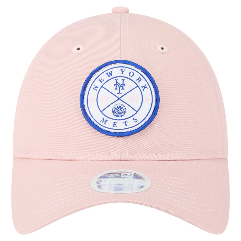 Women's New Era Pink New York Mets Bloom 9TWENTY Adjustable Hat