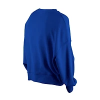 Sweat-shirt court à manches dolmen New Era Royal York Mets Boxy Mineral Wash pour femme