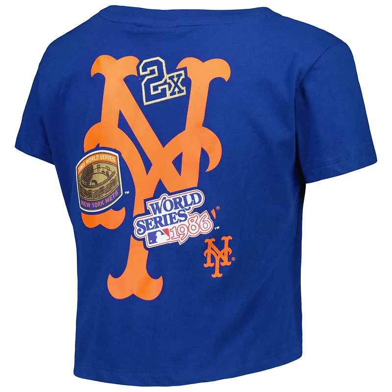 T-shirt New Era Royal York Mets Historic Champs pour femme