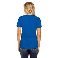 T-shirt col V Little Miss 2 Royal New York Mets pour femme de Era