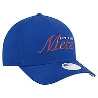Women's New Era Royal New York Mets Metallic A-Frame 9FORTY Adjustable Hat