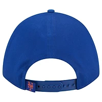 Casquette ajustable New Era Royal New York Mets Metallic A-Frame 9FORTY pour femme