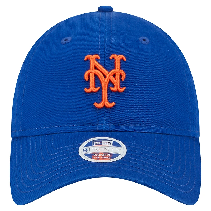 Casquette ajustable New Era Royal New York Mets Ornament 9TWENTY pour femme