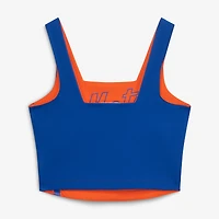 Débardeur court réversible New Era Royal York Mets pour femme