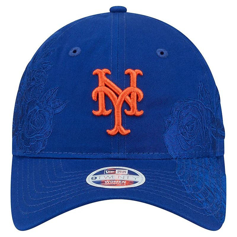 Women's New Era Royal New York Mets Roses 9TWENTY Adjustable Hat