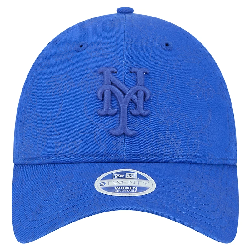 Women's New Era Royal New York Mets Tonal Floral 9TWENTY Adjustable Hat