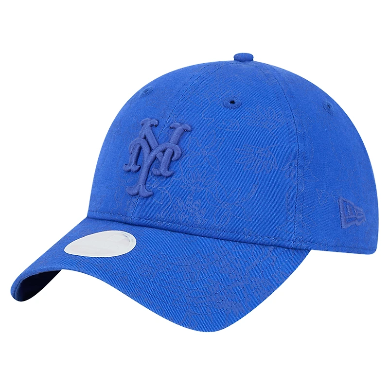 Women's New Era Royal New York Mets Tonal Floral 9TWENTY Adjustable Hat