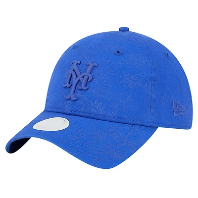 Women's New Era Royal New York Mets Tonal Floral 9TWENTY Adjustable Hat