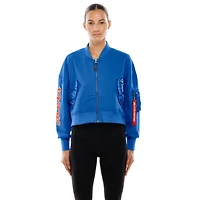 Veste courte zippée New Era x Alpha Industries Royal York Mets pour femme