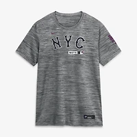 Women's Nike Anthracite New York Mets Authentic Collection City Connect Velocity Dri-FIT T-Shirt