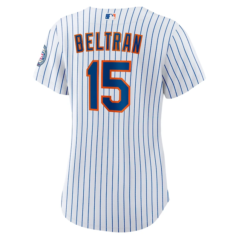 Women's Nike Carlos Beltran White New York Mets 2026 Baseball Hall of Fame Retired Player Replica Jersey