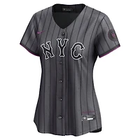 Women's Nike Francisco Lindor Gray New York Mets City Connect Limited Jersey