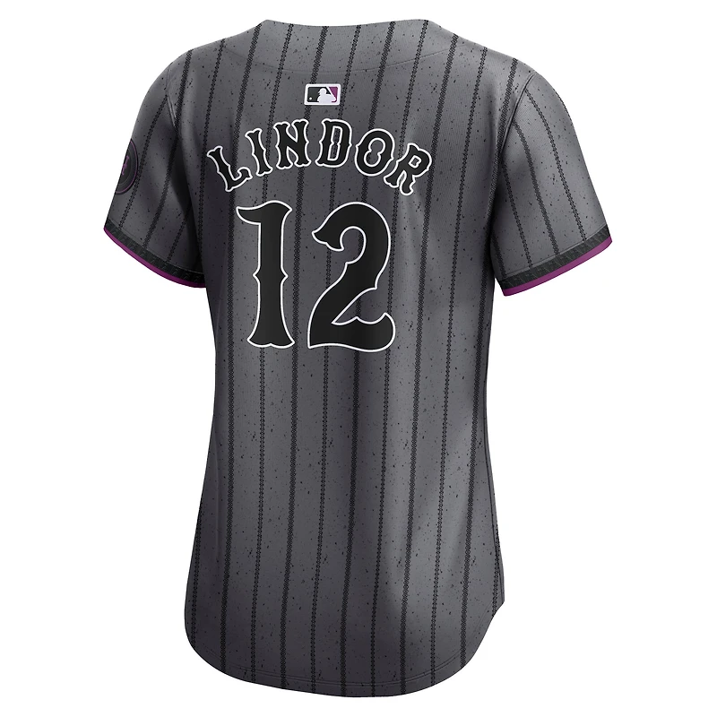 Women's Nike Francisco Lindor Gray New York Mets City Connect Limited Jersey