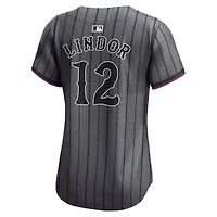 Women's Nike Francisco Lindor Gray New York Mets City Connect Limited Jersey