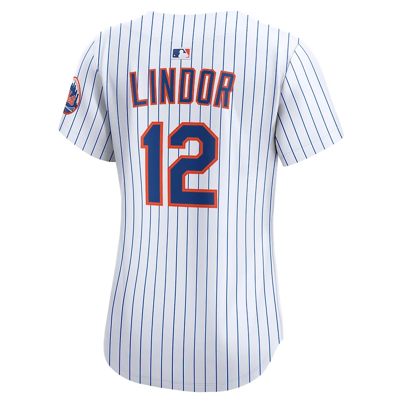 Women's Nike Francisco Lindor White New York Mets Home Limited Jersey