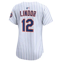 Women's Nike Francisco Lindor White New York Mets Home Limited Jersey